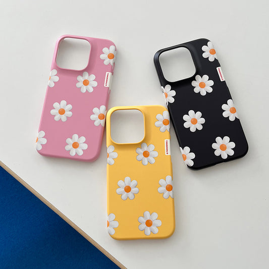 Marguerite Flower Pattern Phone Case (Hard/Card Storage) (3色)