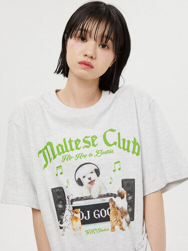 Waikei Maltese DJ Club T-shirt (3 Colors)