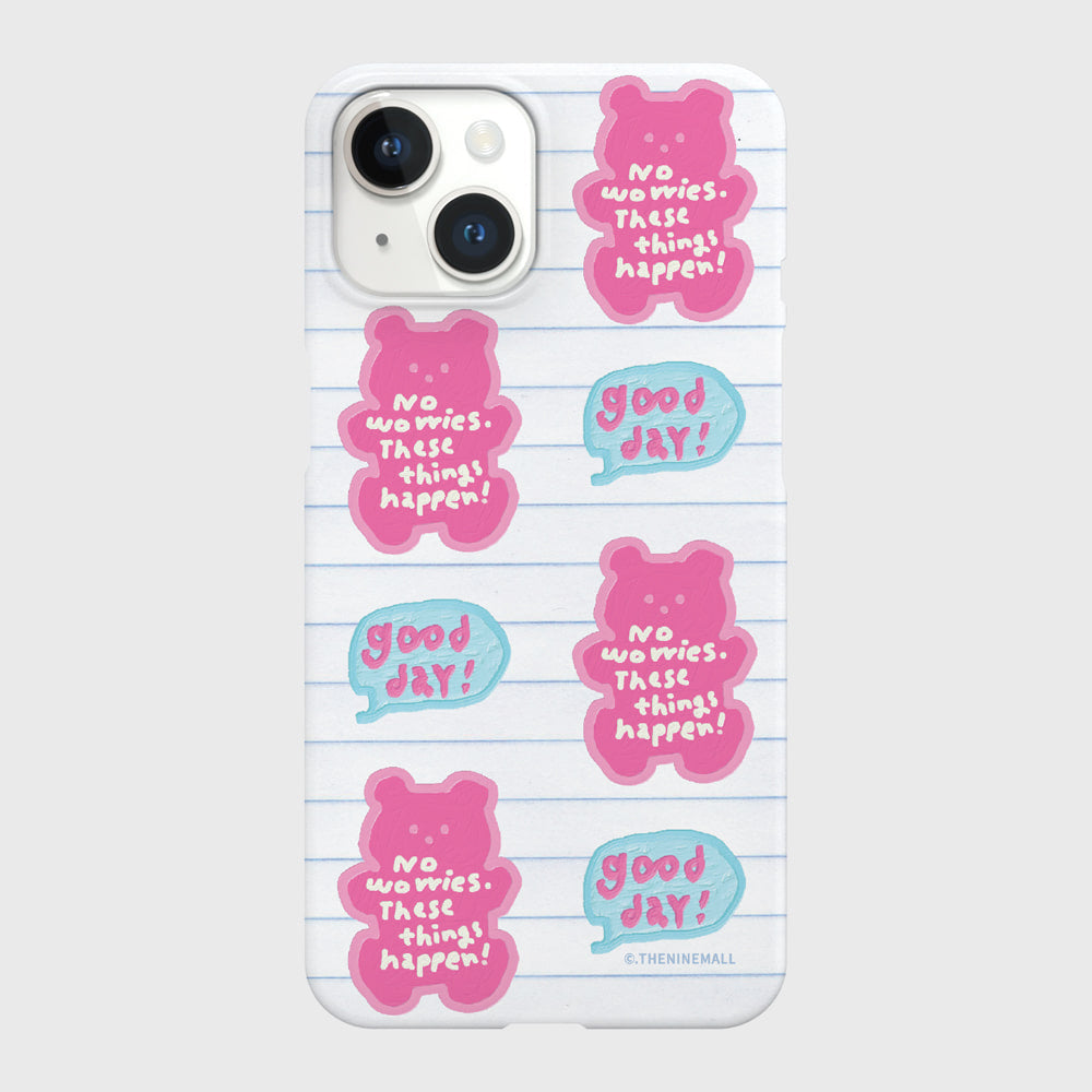 Pattern Good Day Bear Phone Case (Hard 普通硬殼)