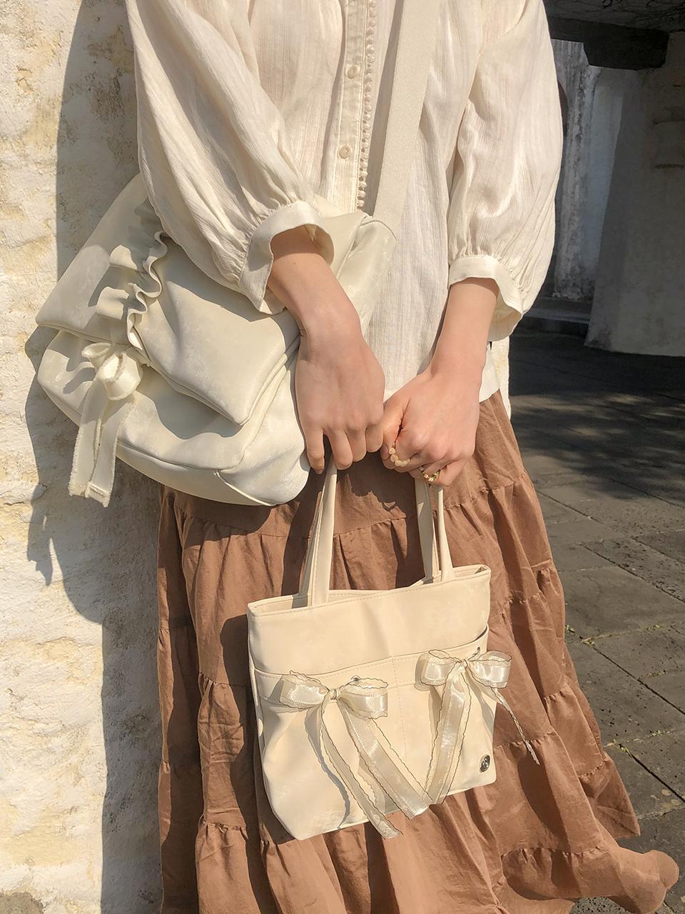 Ovuni Mini Easy Ribbon Bag_Sand beige
