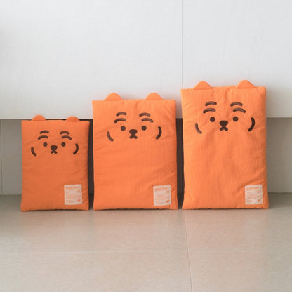 Muzik Tiger Slim Laptop Pouch (9-16 inch) #橙色老虎