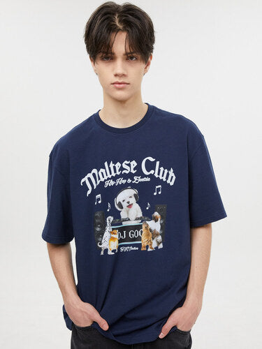 Waikei Maltese DJ Club T-shirt (3 Colors)