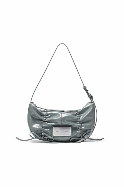 MATIN KIM HALF SHIRRING RIBBON ROUND BAG (6色)