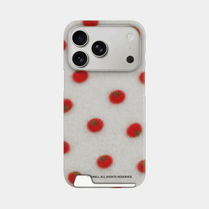 Felt Tomato Phone Case (Hard/Card Storage/Magsafe)