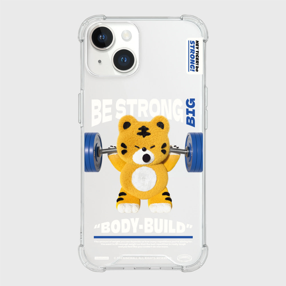 Squat Hey Tiger Phone Case (Clear/Tank Clear/Clear Card Storage)