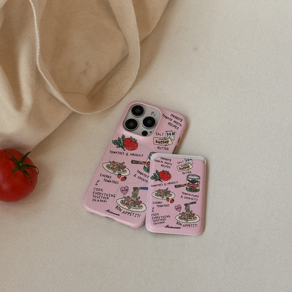 Favorite Tomato Pasta Phone Case (Hard/Card Storage/Magsafe)