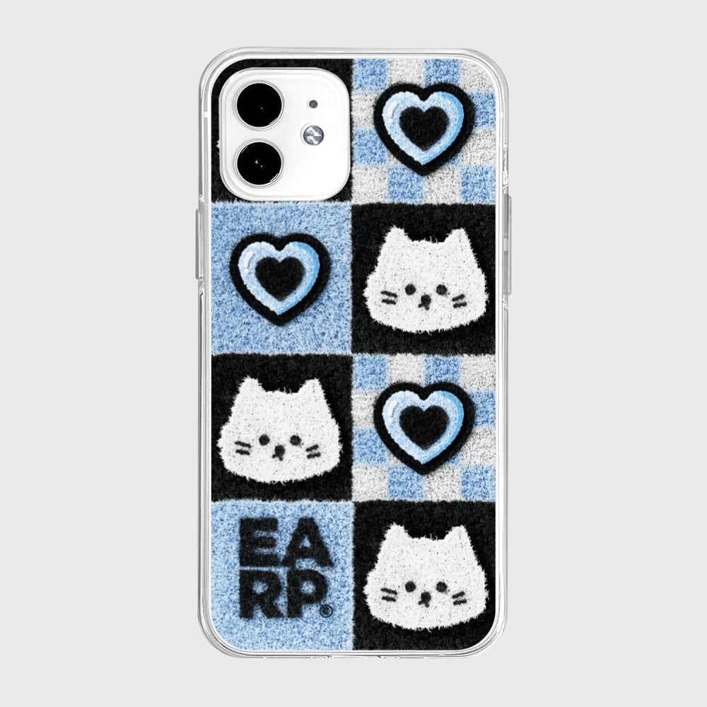 【現貨95折】CHECKER BOARD HEART CHICHI (Jelly Clear 透明殼) #iphone 11