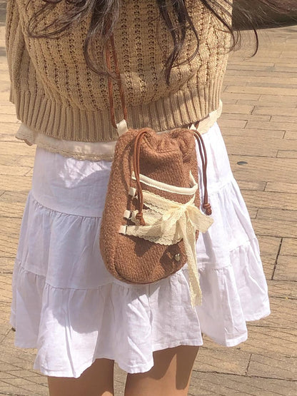 NEW! Ovuni Mini Sneaker Ribbon Bag (Dumble) - 3色