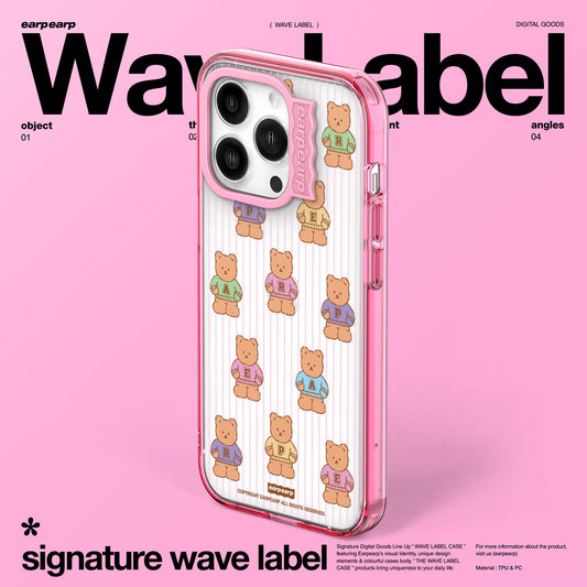 PIXEL COVY-PINK (Wave Label Clear Case)