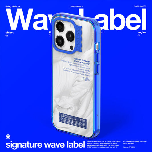 BEDDING OBJECT-BLUE (Wave Label Clear Case)