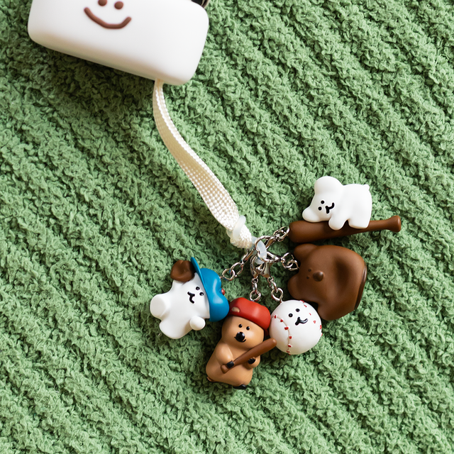 Dinotaeng Marshville Baseball Mini Charm (隨機1款/全5款購入)