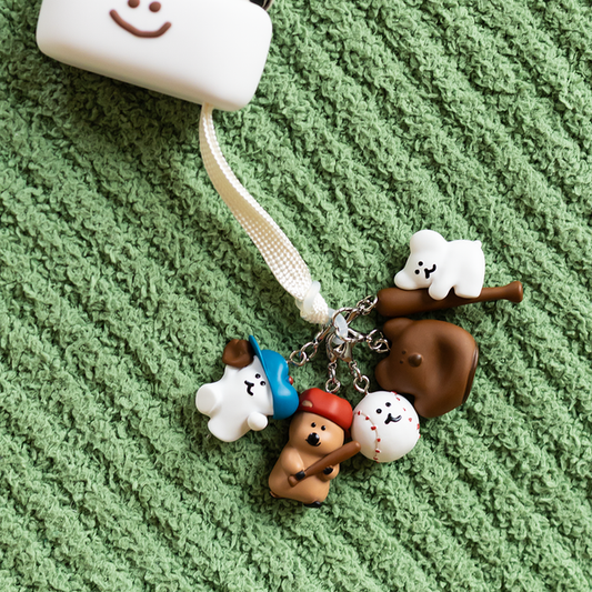 Dinotaeng Marshville Baseball Mini Charm (隨機1款/全5款購入)