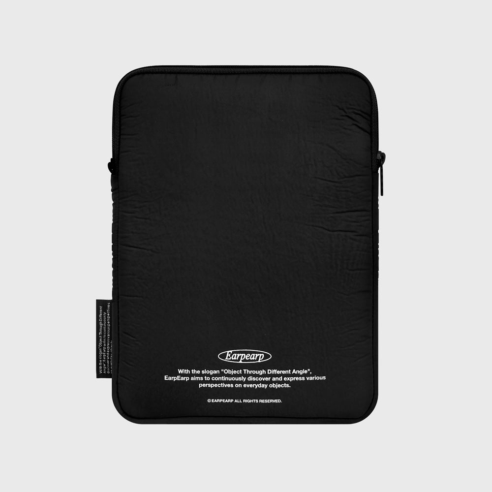 GOOD THINGS TAKE TIME-BLACK IPAD POUCH