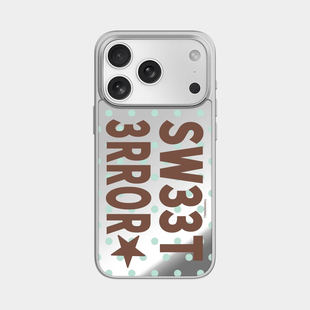 Gummy Sweet Error Dot Phone Case (Mirror silver bumper case)