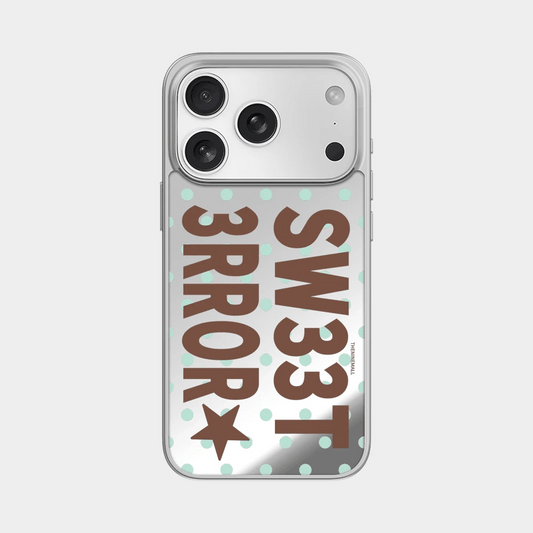 Gummy Sweet Error Dot Phone Case (Mirror silver bumper case)