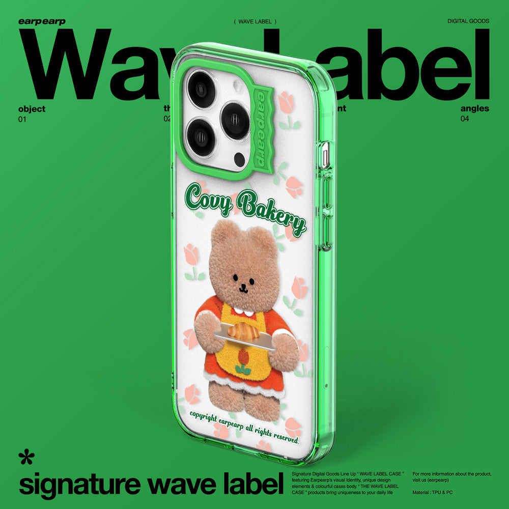 COVY BAKERY-GREEN (Wave Label Clear Case)