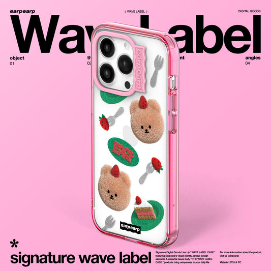 STRAWBERRY CAKE COVY-PINK (Wave Label Clear Case)