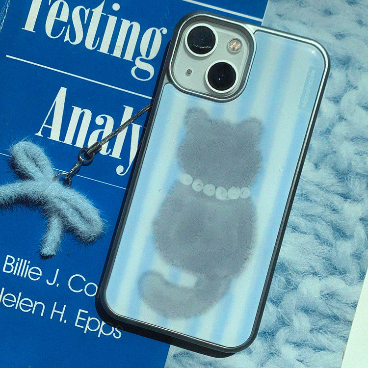 Eppah Pearl Necklace Cat Case (Silver bumper)