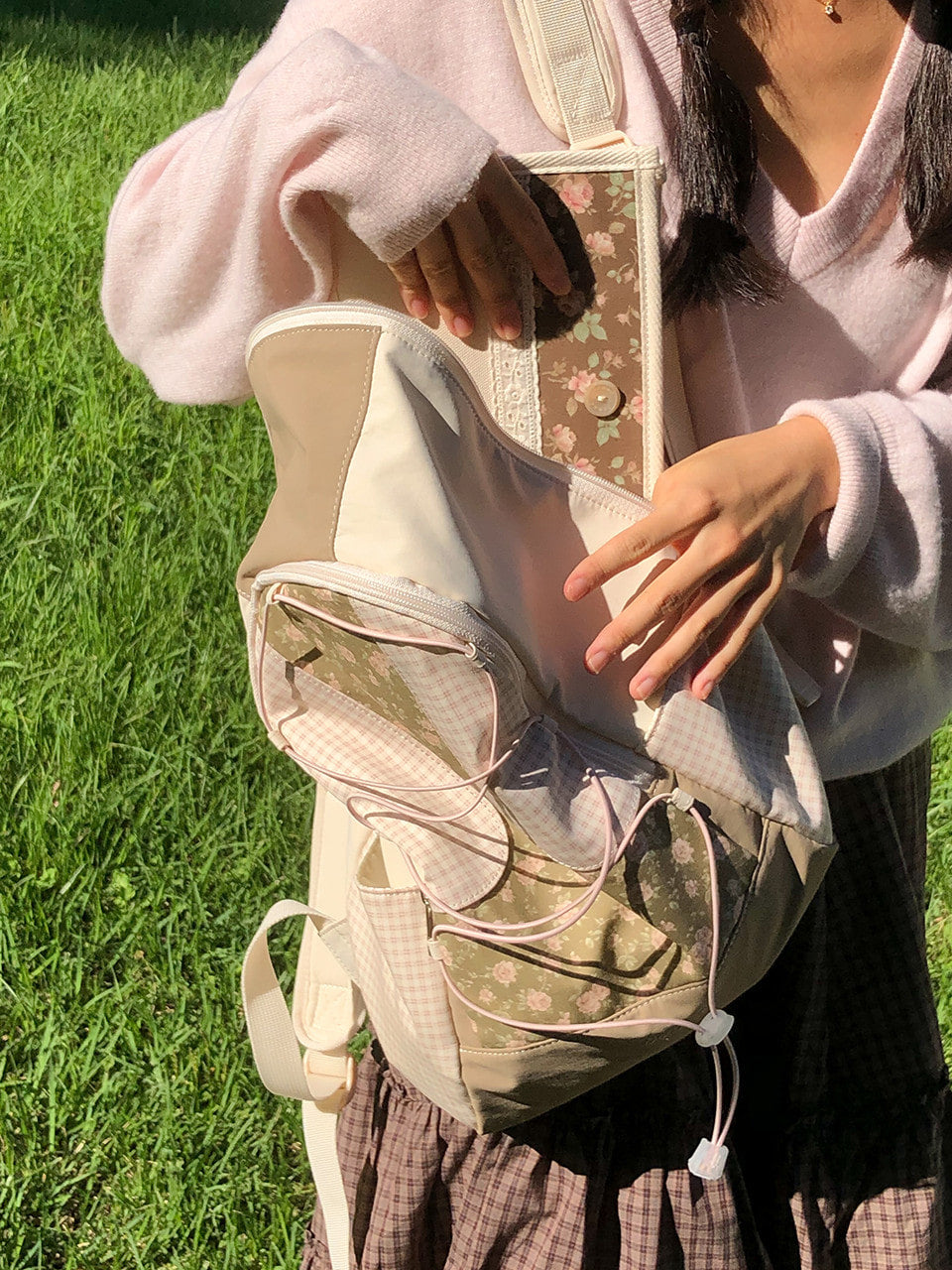 Ovuni Cottage backpack - Vintage Rose