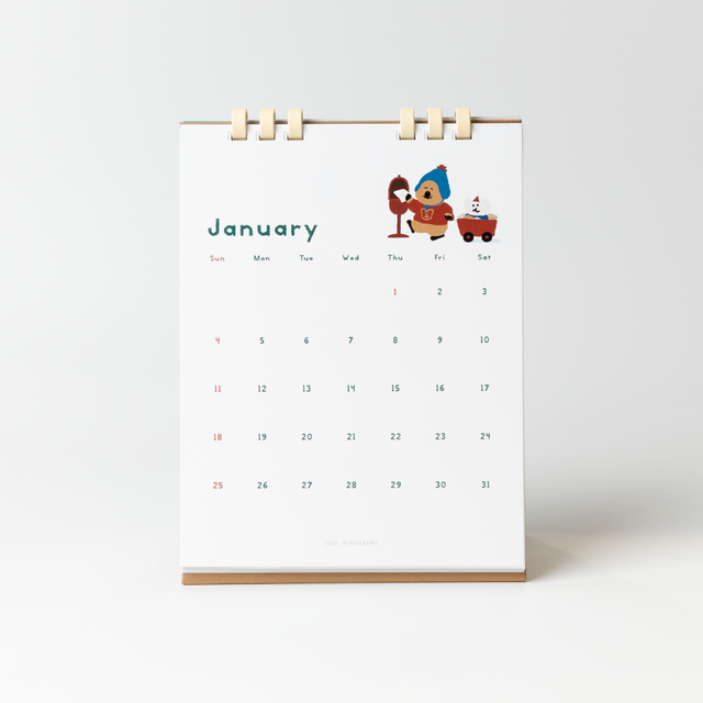 【新上架優惠!】Dinotaeng 2026 Calendar