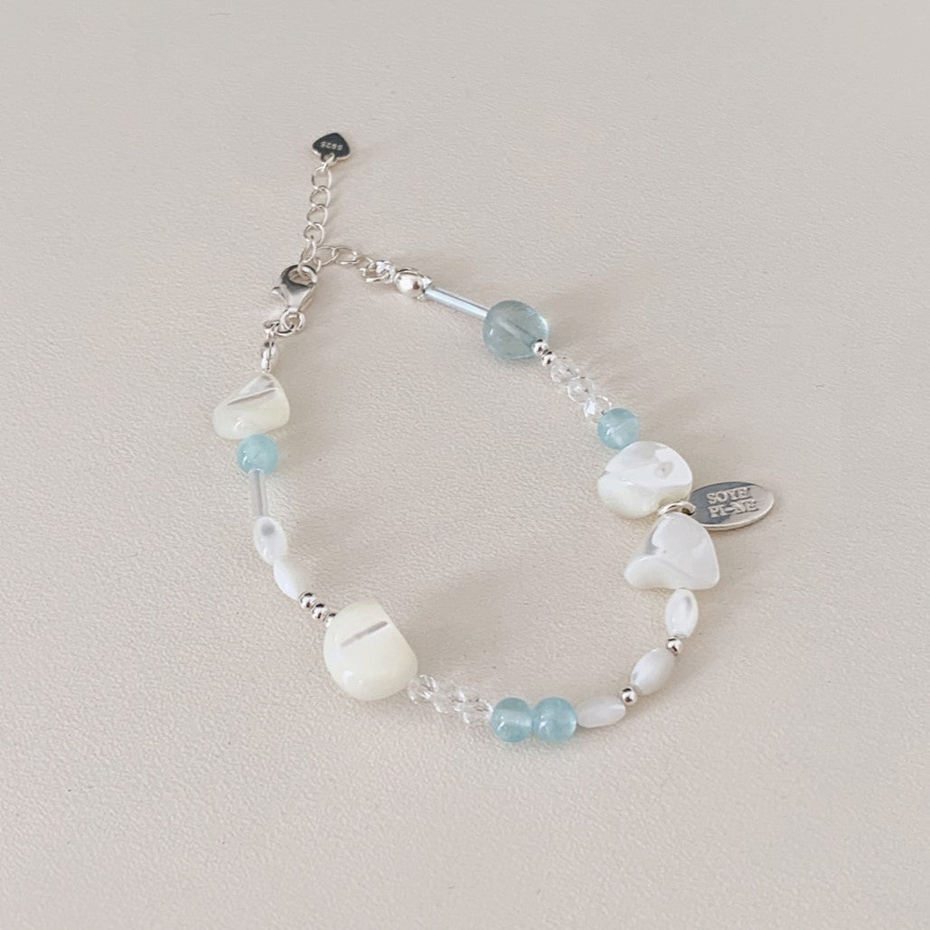 [SOMBI/Silver925] Eternal Wave Sea Bracelet