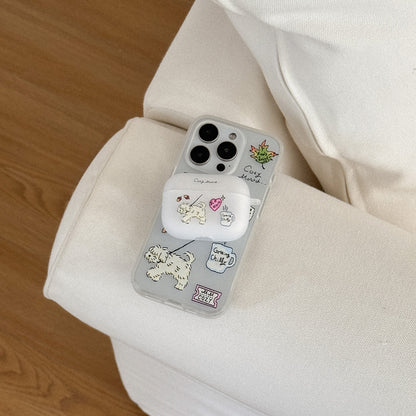 Mademoment Cozy Drawing Pattern Airpods Case (半透明殼)