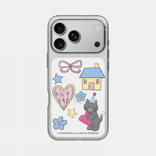 Hey Cat Little Home Phone Case (Clear 透明殼)