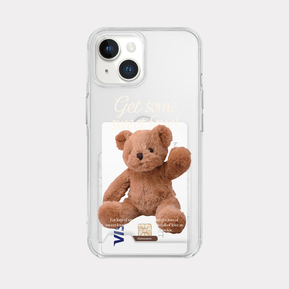 Sweet Some Teddy Phone Case (Clear/Tank Clear/Clear card storage)