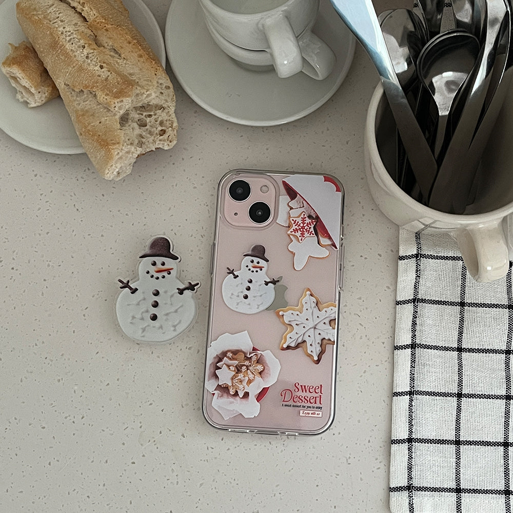 Holiday Dessert Pattern Phone Case (Clear/Tank Clear/Clear card storage)