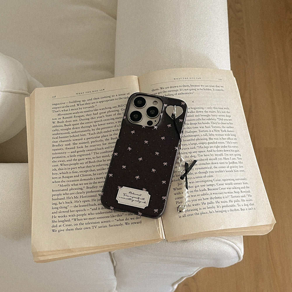 【Set】Small Ribbon Pattern (Hard 硬殼)+Tag Holder+Keyring