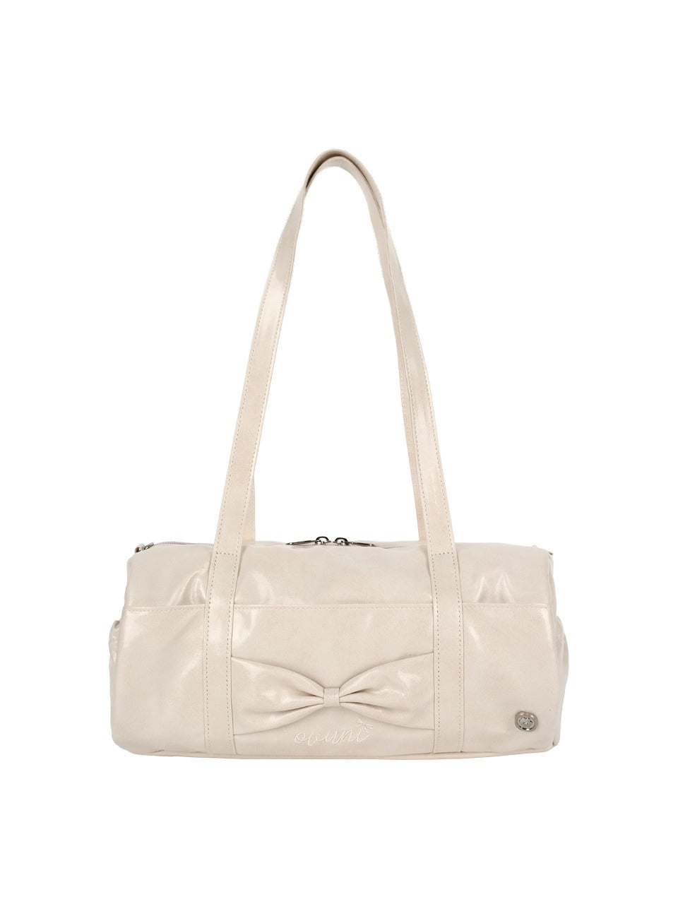 Ovuni Fluffy ribbon bag_vintage ivory