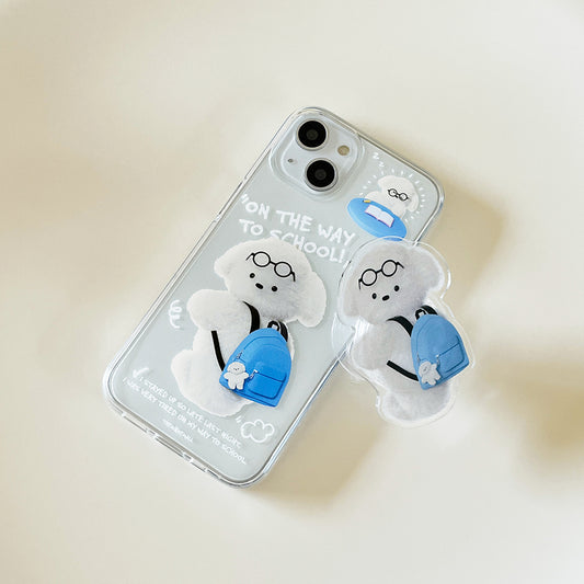 Student Puppy Phone Case (Clear/Tank Clear/Clear Card Storage)