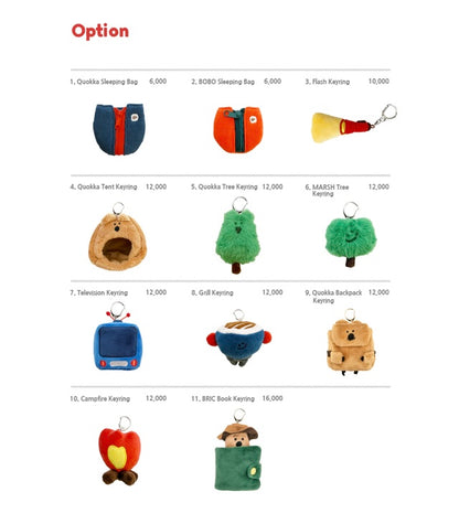 Dinotaeng QUOKSCOUT Mini Plush doll Keyring (11款)