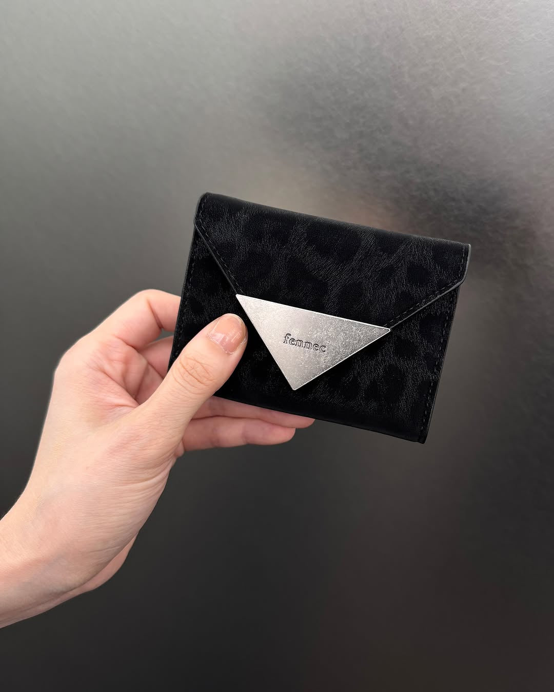 Fennec Matt Triangle Wallet - Leopard (Brown/Black)