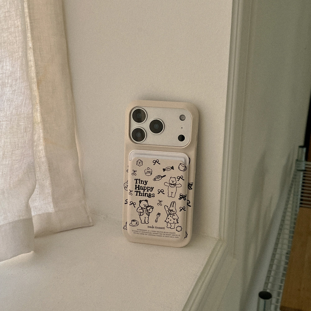 Tiny Happy Things Phone Case (Hard/Card Storage/Magsafe)