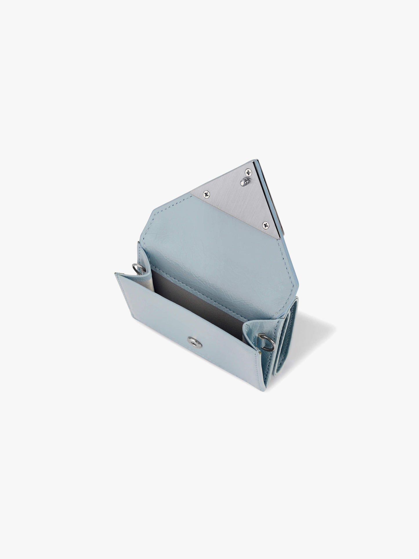Fennec Crinkle Triangle Triple Wallet - Haze blue
