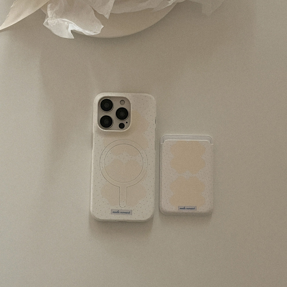 Pastel Clover Phone Case (Hard/Card Storage/Magsafe) (3色)
