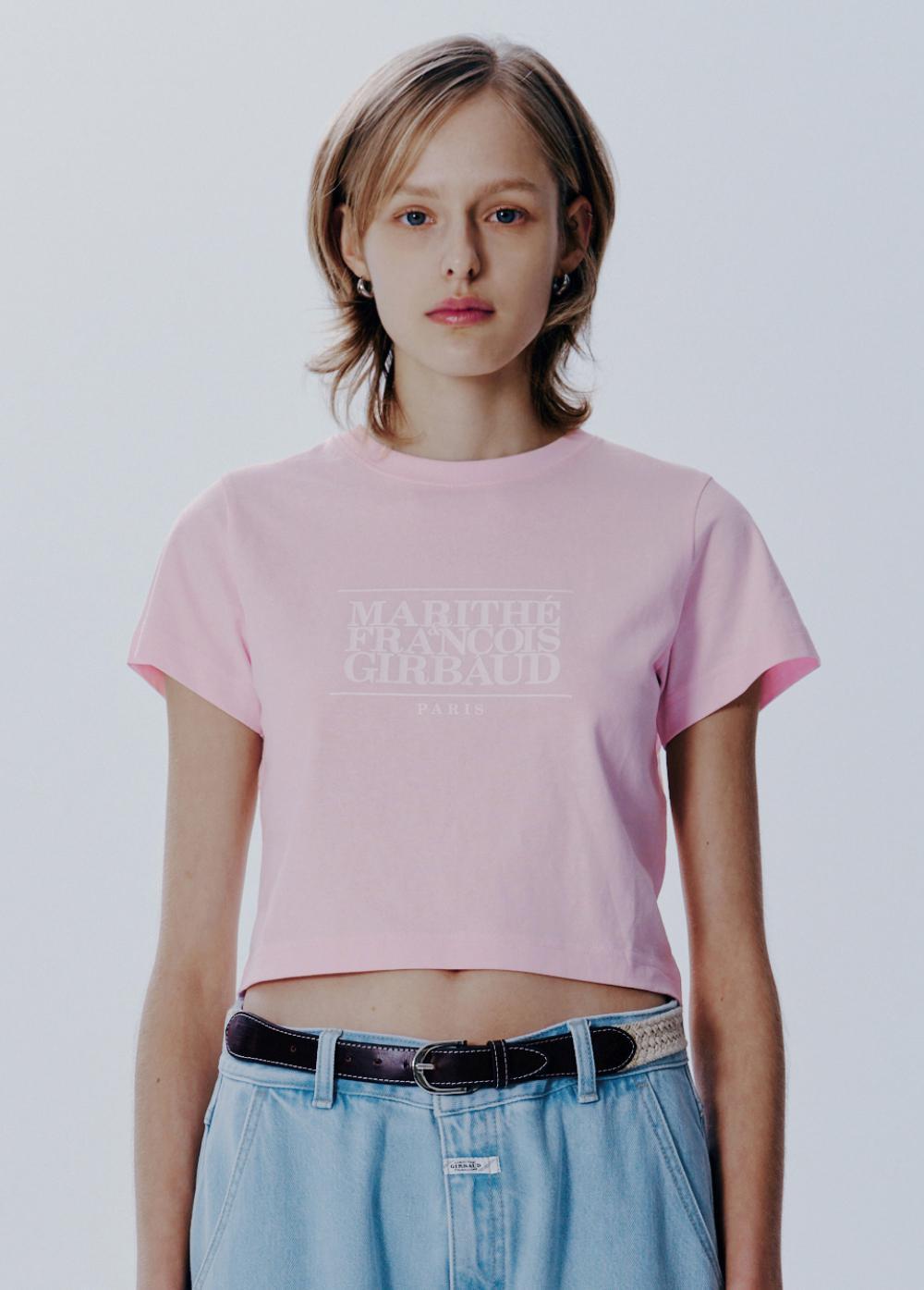 【兩件95折⭐】MARITHÉ FRANÇOIS GIRBAUD W CLASSIC LOGO CROP TEE  (6 COLORS)