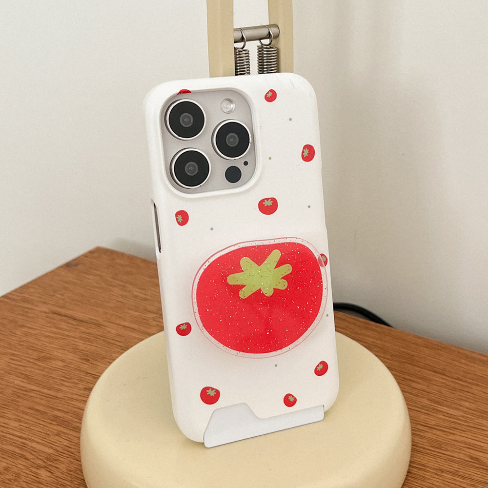 Mini Fruit Pattern Phone Case (Hard/Card Storage) (4色)