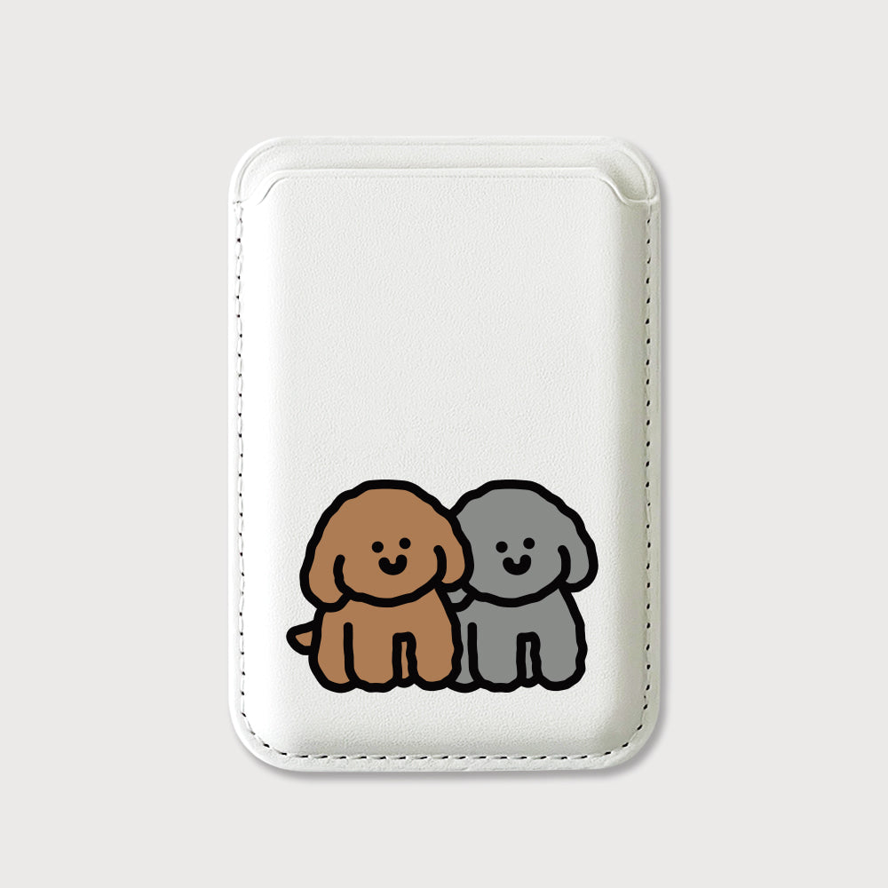 【85折加購✨】Cuter Poodles Magsafe Card Wallet