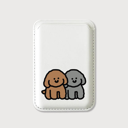 【85折加購✨】Cuter Poodles Magsafe Card Wallet