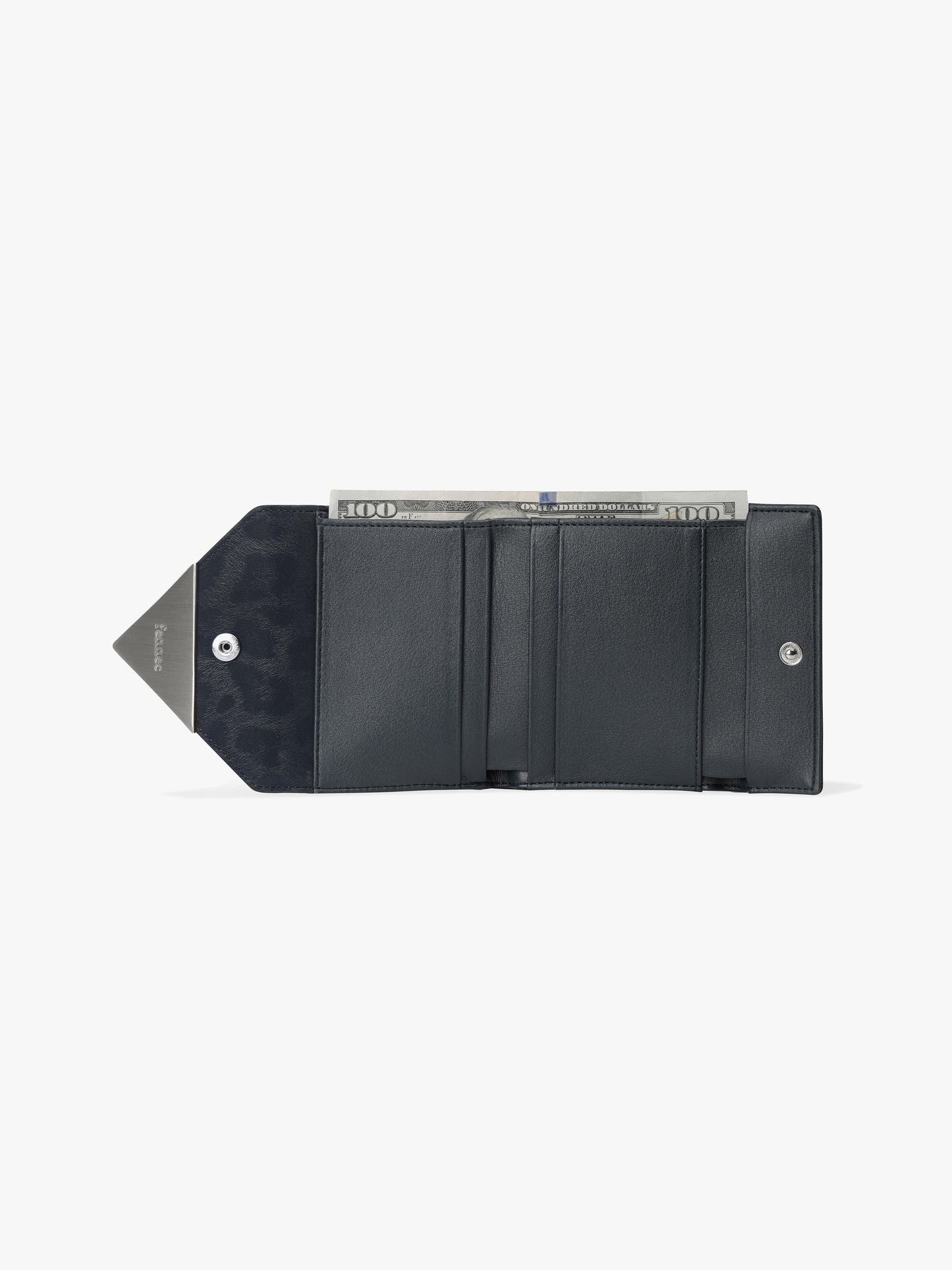 Fennec Triangle Doco Wallet - Leopard Navy
