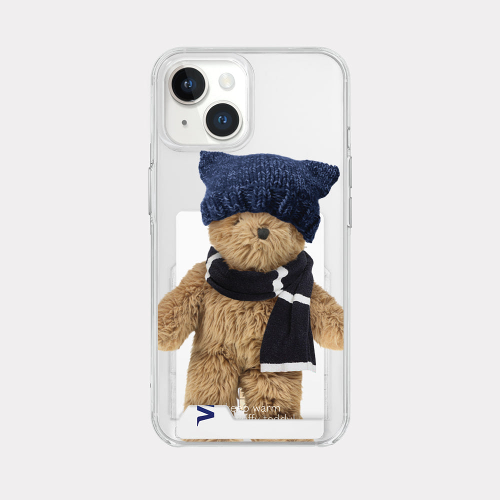 Winter Fluffy Teddy Phone Case (Clear/Tank Clear)