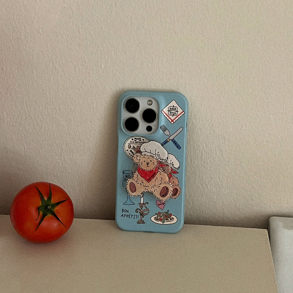 Vintage Restaurant Pattern Phone Case (Hard/Card Storage/Magsafe)