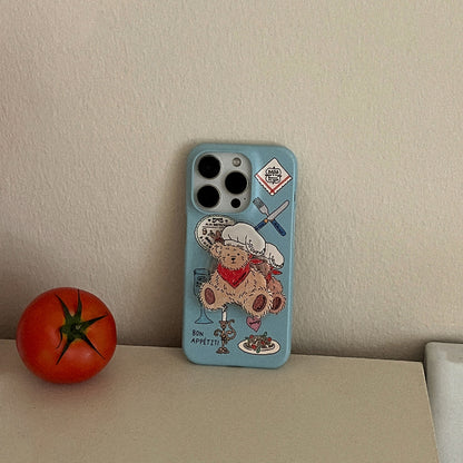 Vintage Restaurant Pattern Phone Case (Hard/Card Storage/Magsafe)