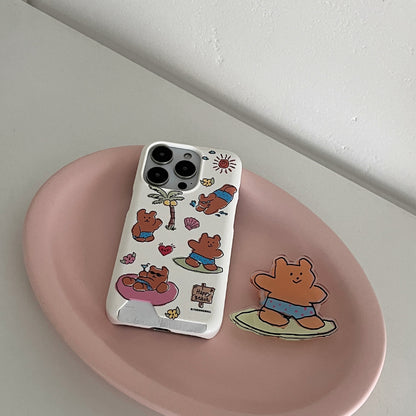 【Set】Happy Beach Pattern (Card Storage) + Acrylic Tok