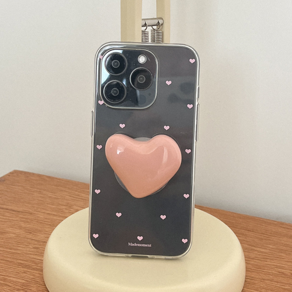 Small Heart Pattern Phone Case (Clear/Tank Clear/Clear card storage) (6色)