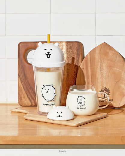 【白熊新品】Joke Bear Face Glass Mug with Lid 有蓋玻璃杯