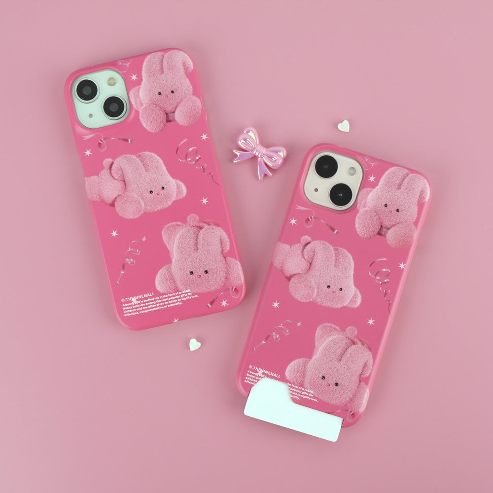 Pink Ribbon Windy Phone Case (Hard/Card Storage)