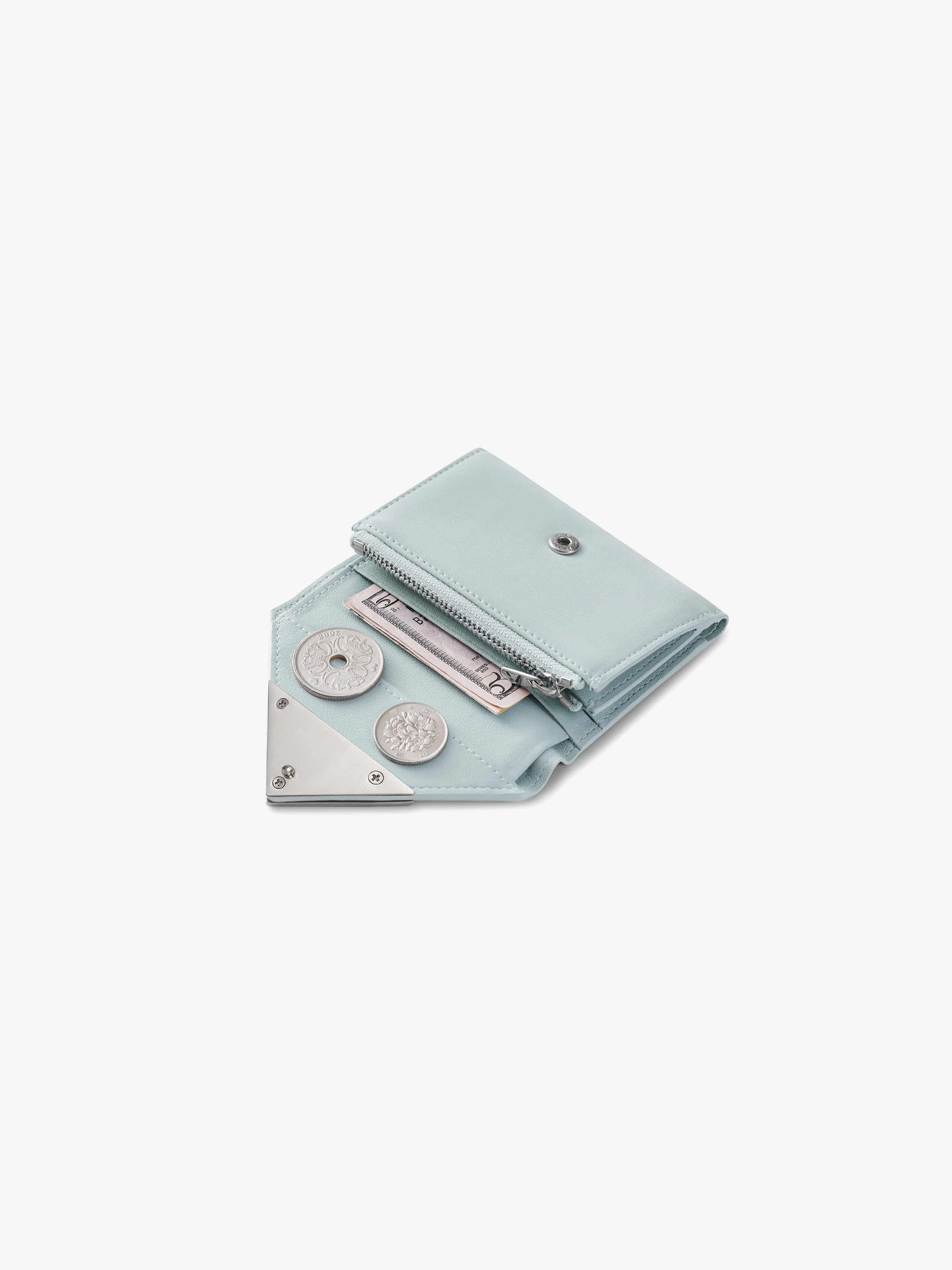【預售】Fennec Matt Triangle Wallet - Leopard Mint
